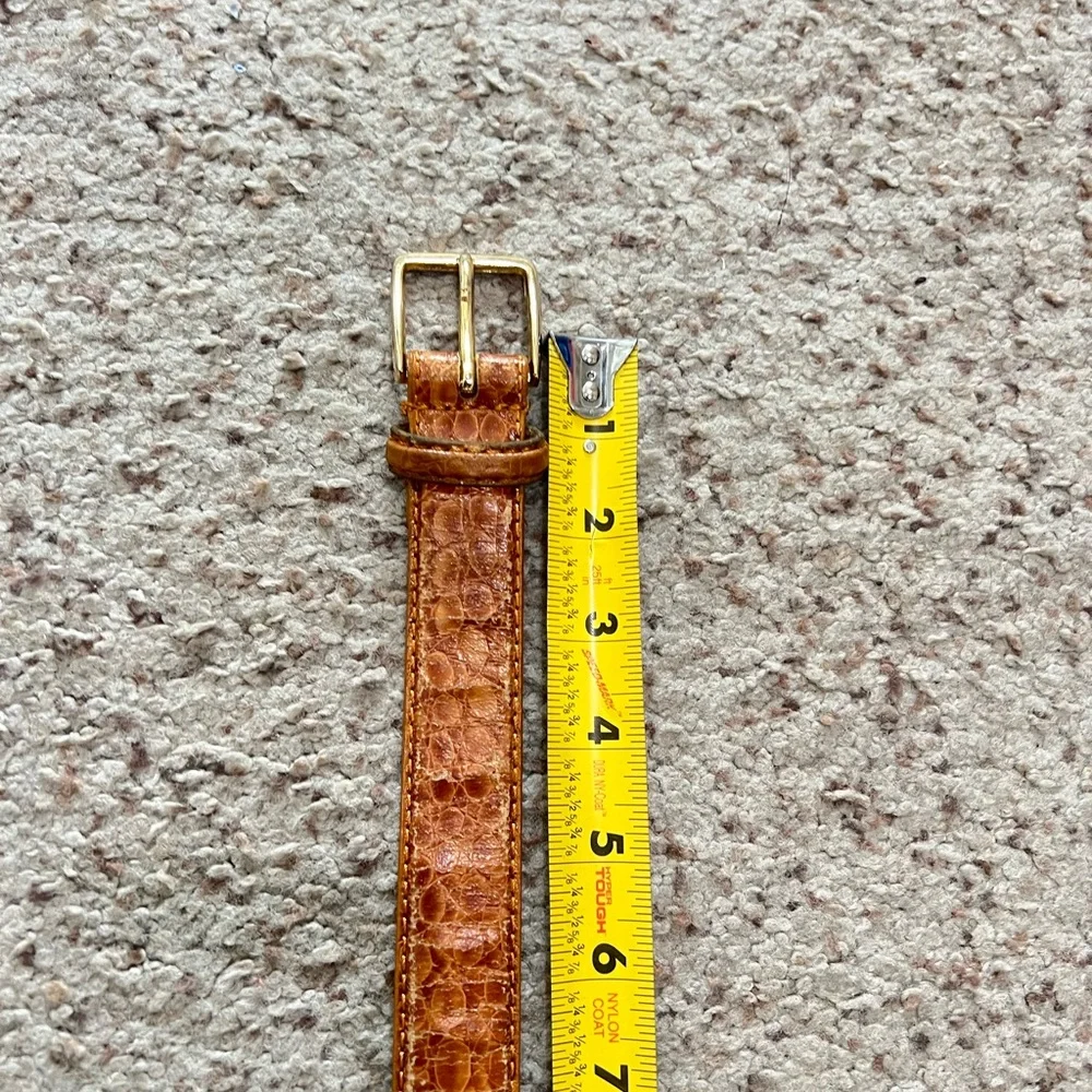 Italian brown distressed Leather Belt Mens sz 32l‎ Work Rugged Utility IGrunge